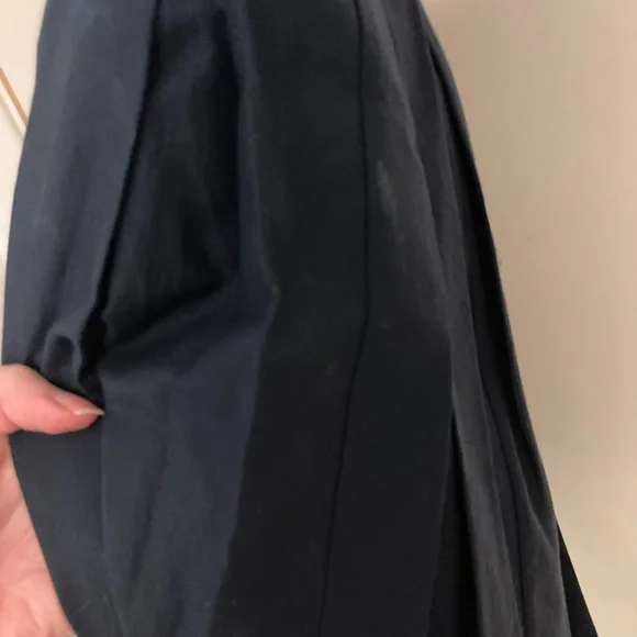 ADAM by Adam Lippes Slate Blue Dress with Pleats and Flair at Waist - Picture 6 of 17